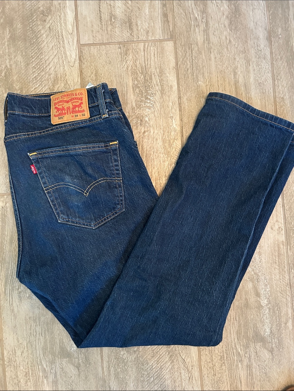 Levi's Indigo Blue Straight Leg Jeans